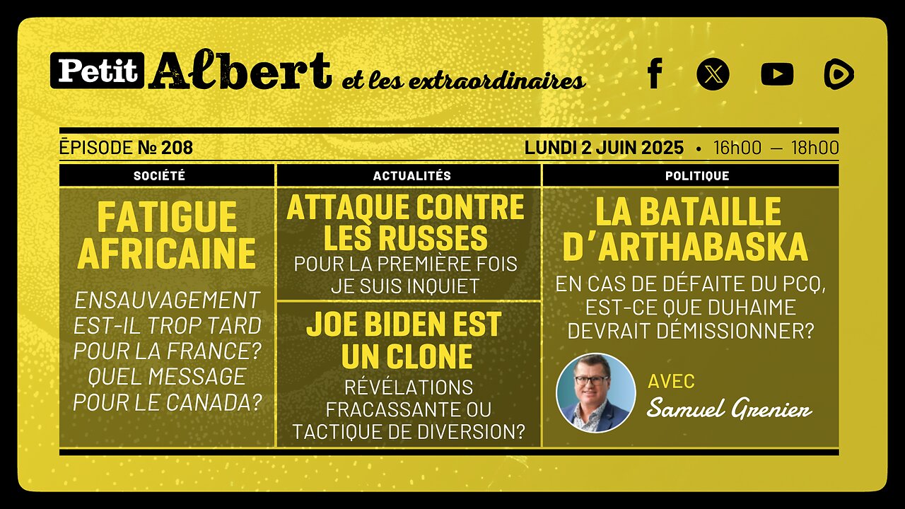 Petit Albert et les extraordinaires Épisode #208 - Avec Samuel Grenier