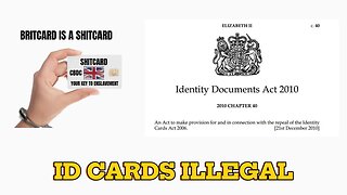 Legislation from 2011 says the proposed Brit Card is illegal