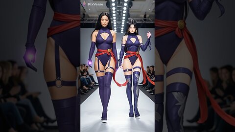 X-Men Girls Real And Animated #marvel #xmen #pixverseai #pixverse #cosplay #reallife #ai