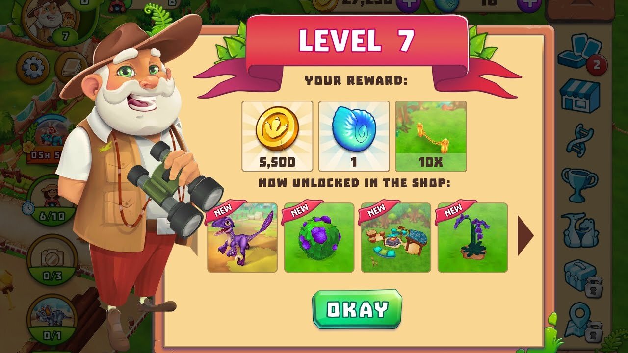 Dinosaur Park Primeval Zoo Level 6 gameplay