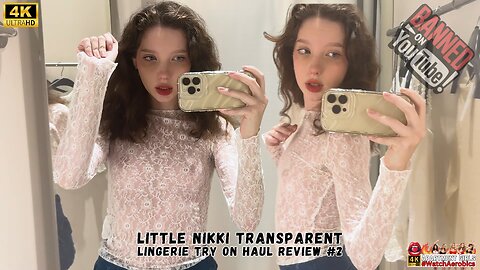 Apartment Girls | Little Nikki Lingerie Try On Review #2 4K HD