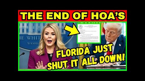 IT’S OVER! Florida's REVOLT Begins—HOAs SHUT DOWN and Democrat Elites MELT DOWN!