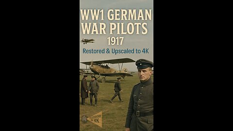Sky Kings of WW1: Rare German Pilot Archives Restored & Upscaled! 🛩️👑