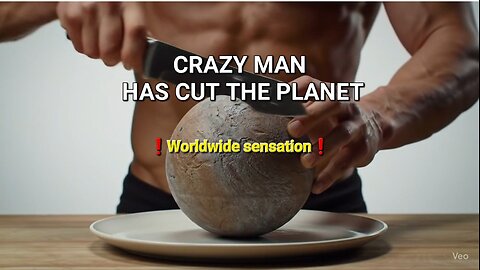 This weirdy simply cut the planet!