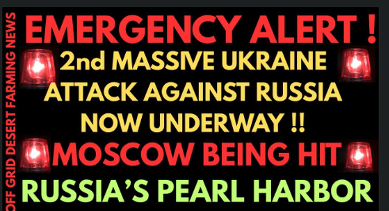 EMERGENCY ALERT !! 2ND MASSIVE DRONE ATTACK BY UKRAINE UNDERWAY...MOSCOW NOW BEING HIT !!