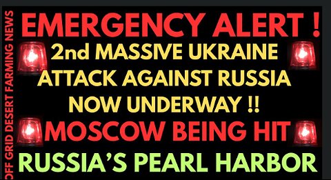EMERGENCY ALERT !! 2ND MASSIVE DRONE ATTACK BY UKRAINE UNDERWAY...MOSCOW NOW BEING HIT !!