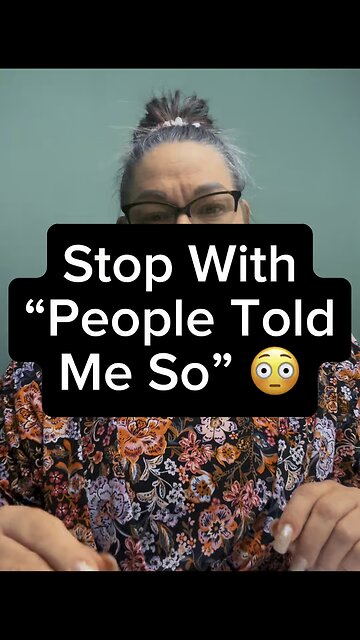Stop With People Told Me So🤦🏻‍♀️