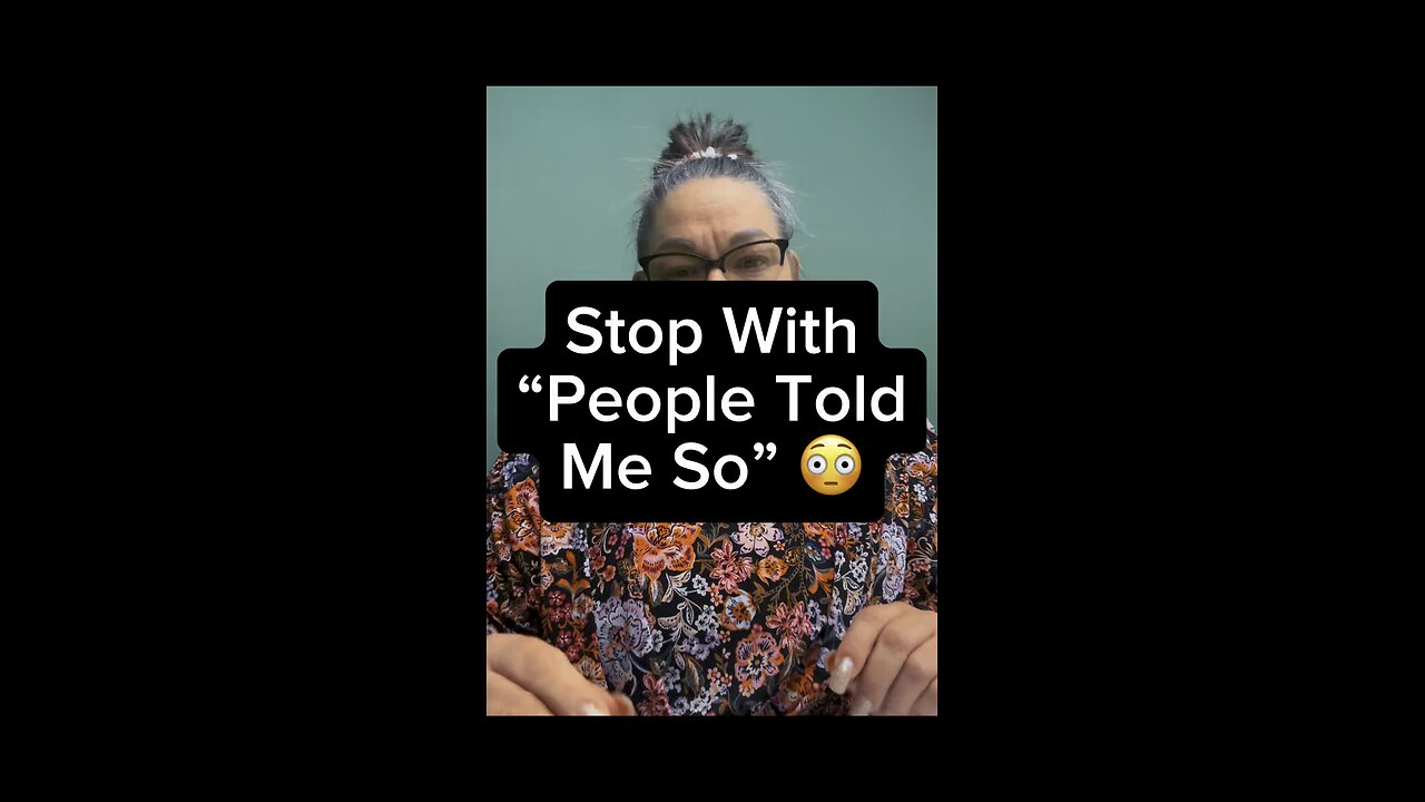 Stop With People Told Me So🤦🏻‍♀️