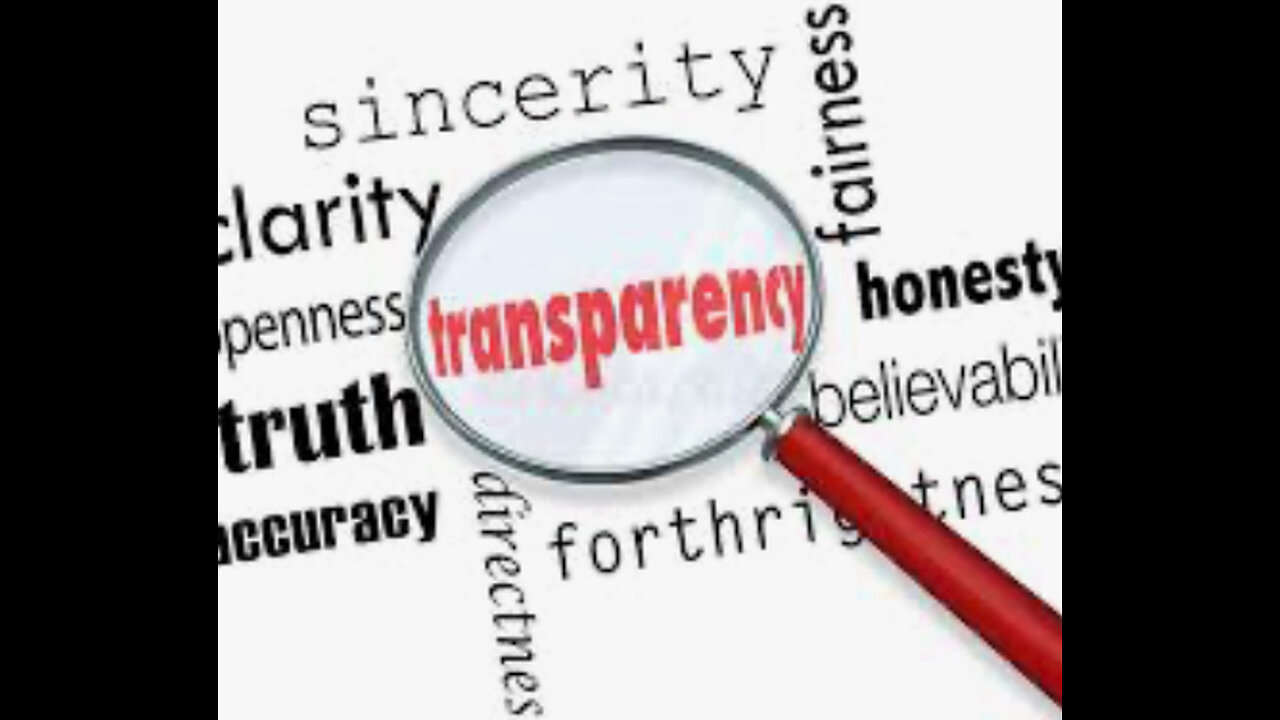 We need more transparency