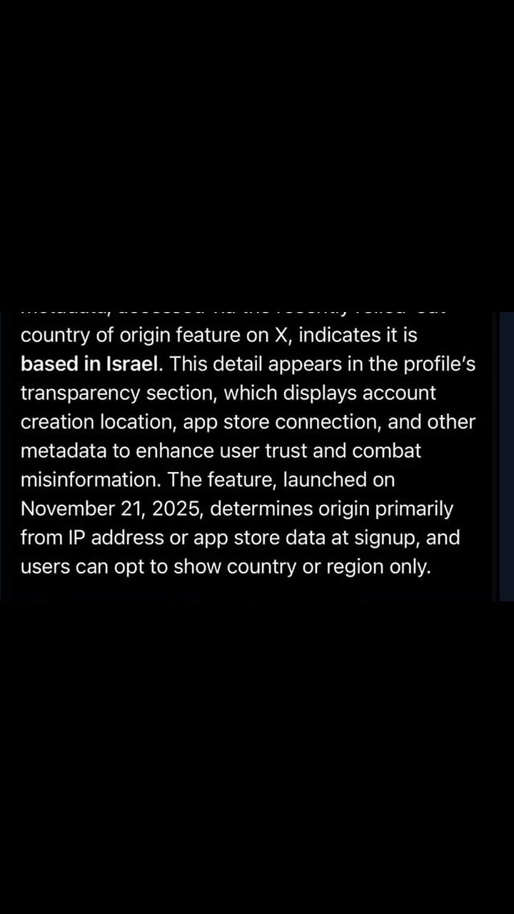 Official CIA Account also coming out of Israel