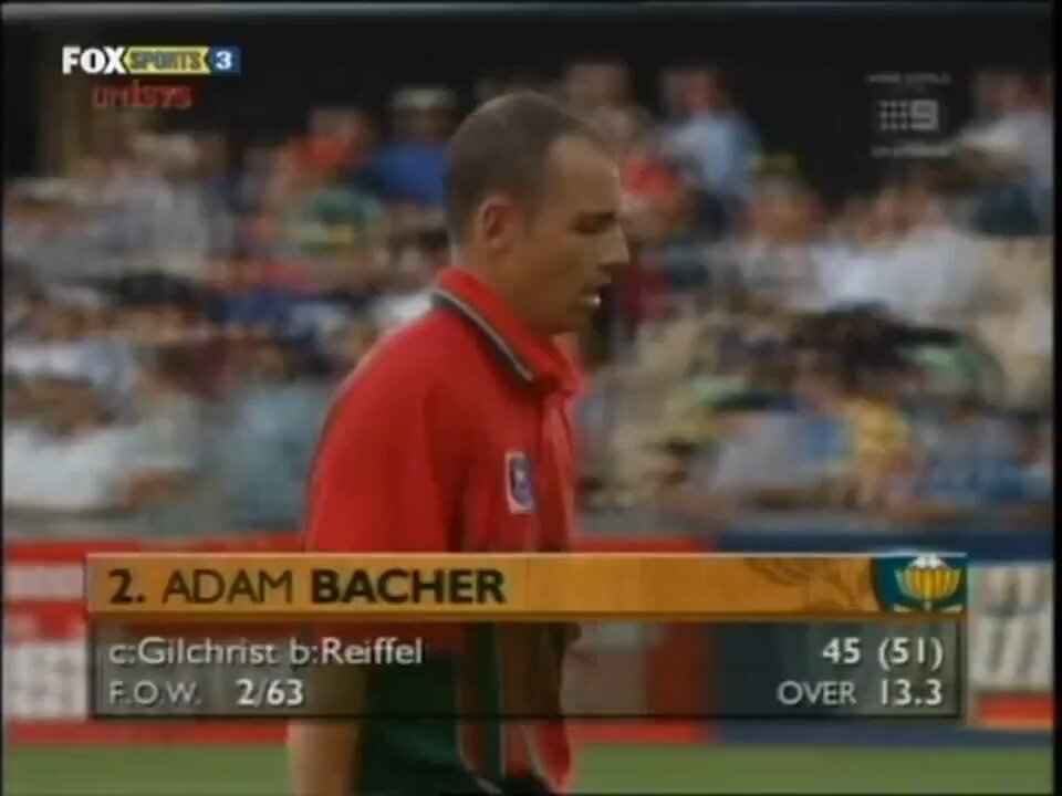 JACQUES KALLIS _MASSIVE FAIL_ HITWICKET VS AUSTRALIA 1997-98
