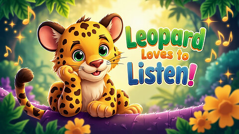 Leopard Loves to Listen 🐆 | Kids Song About Listening