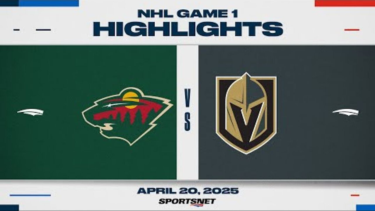 NHL Game 1 Highlights - Wild vs. Golden Knights - April 21, 2025