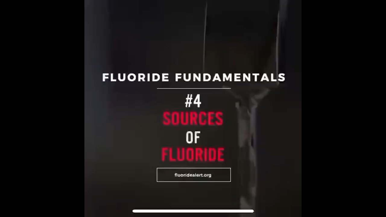 THE TRUE SOURCE OF FLUORIDE IN DRINKING WATER