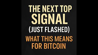 🚨 The Next Top Signal Just Flashed — What This Means for Bitcoin