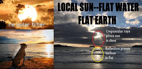LOCAL SUN - CREPUSCULAR RAYS PROVE CLOSE SUN - FLAT EARTH