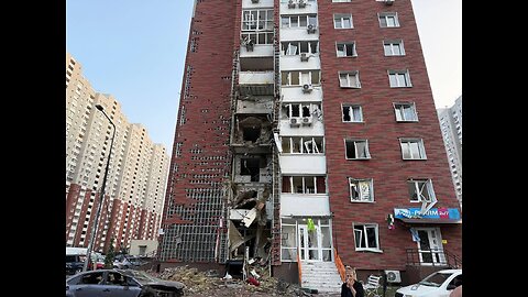 🚁 A helicopter was deployed to extinguish fires in Kyiv that erupted as a result