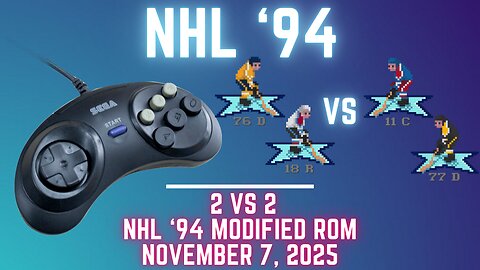 NHL '94 2 vs 2 Custom ROM games - November 7, 2027