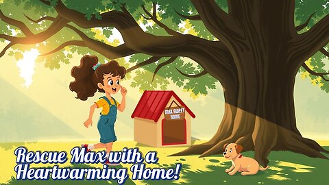 Heartwarming AI Cartoon: Lila & Max Build a Cozy Dog House from Recycled Treasures 🐶✨| Puppy Joy