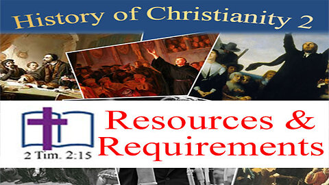 History of Christianity 1 - 00b: Resources & Activities