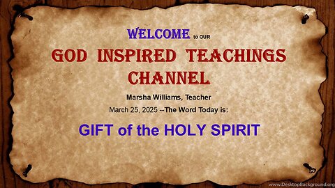 GIFT of the HOLY SPIRIT