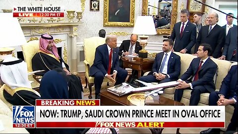 NOW: TRUMP, SAUDI CROWN PRINCE MEET INOVAL OFFICE