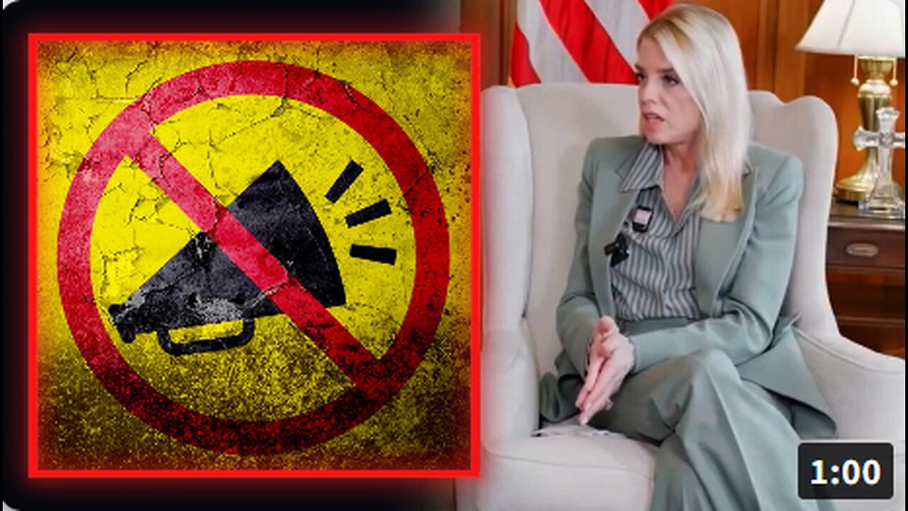 VIDEO: MASSIVE Firestorm Erupts After AG Pam Bondi Publicly Pushed The ADL's Plan To Repeal The 1st Amendment & Implement EU-Style Thought Police Tyranny