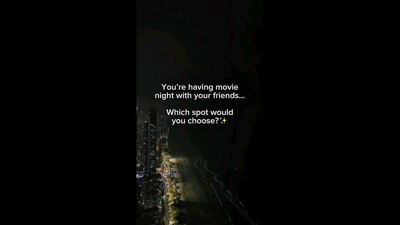 You're having movie night with your friends. Which spot would you choose?