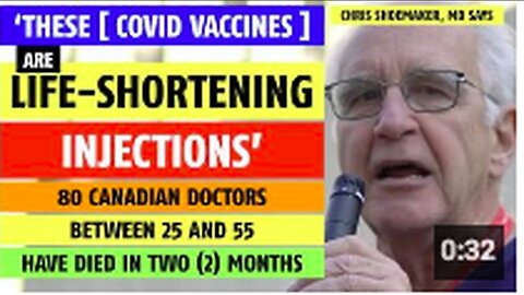 "Chris Shoemaker, MD Claims COVID Vaccines Shorten Lifespan"