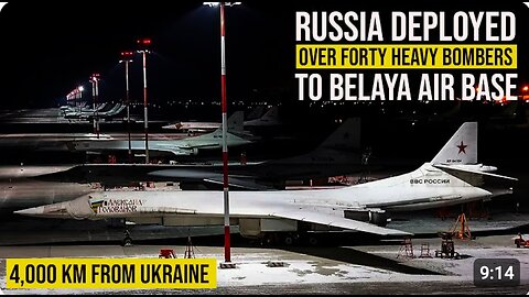 Russia stationed over forty heavy bombers at the Belaya airbase for DENAZIFICATION