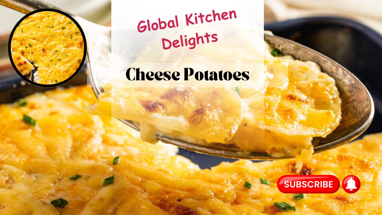 The most delicious recipe for cheese potatoes. Global Kitchen Delights!
