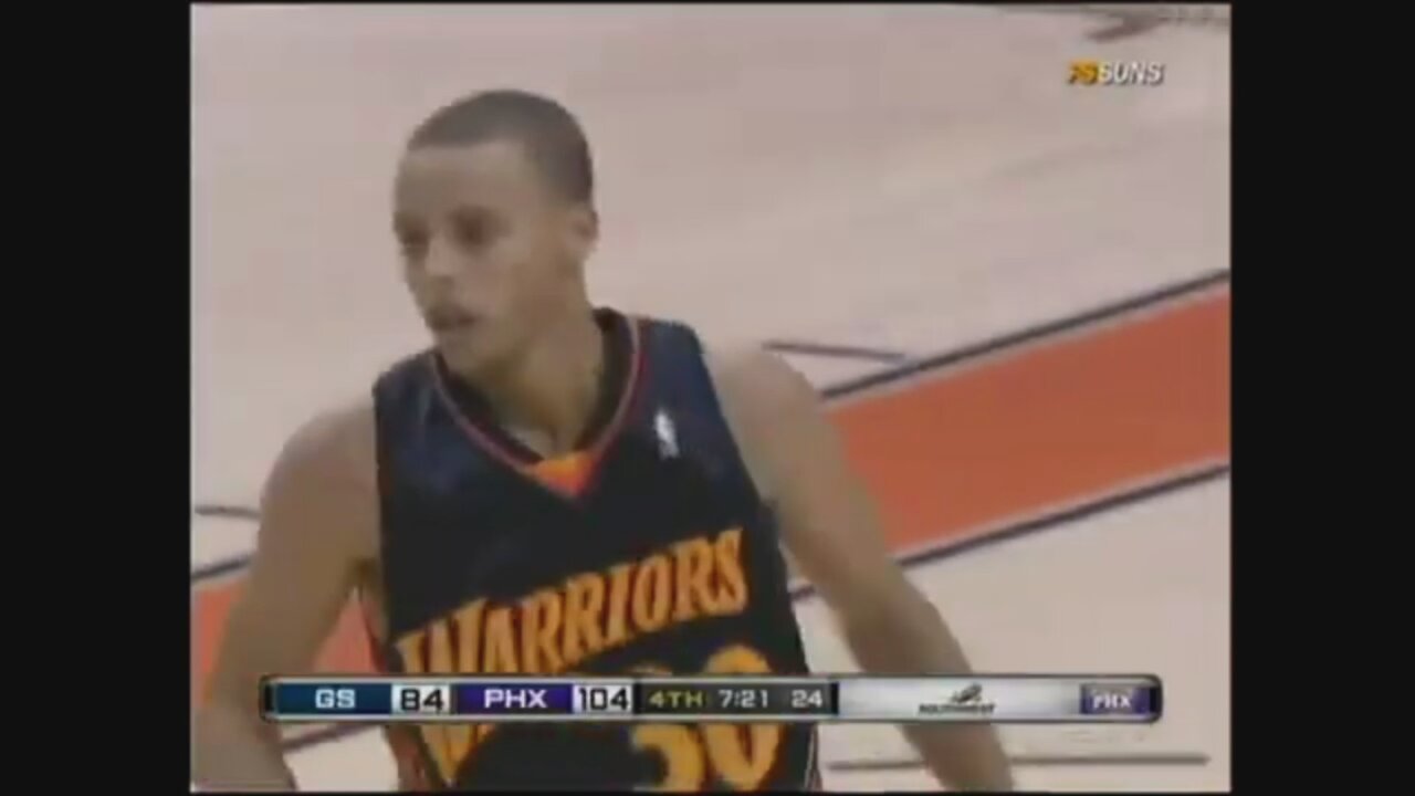 Stephen Curry 2nd NBA Game @ Suns, 2009-10. 12 Points 4 Ast.