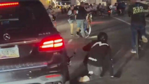 Man Runs Down People on E-Bikes Taking Over The Road