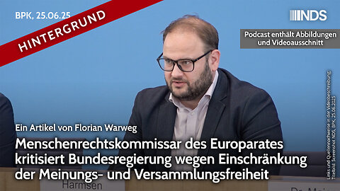 Europarat kritisiert Bundesregierung wegen Einschränkung der Meinungs- und Versammlungsfreiheit BPK