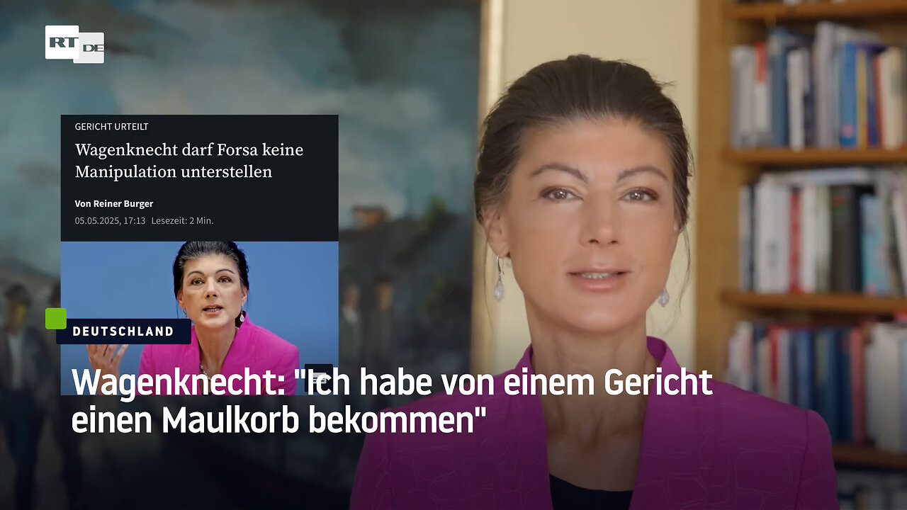 Wagenknecht: "Ich habe von einem Gericht einen Maulkorb bekommen"