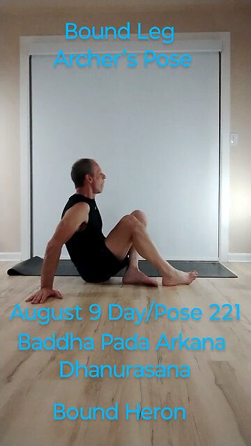 Baddha Pada Arkana Dhanurasana / Bound Heron Pose