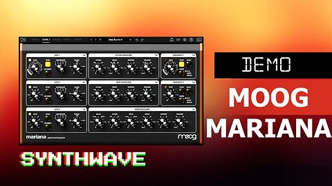 Playing With The Moog Mariana - Demo Test | Synthwave // In Context - Bass Synthesizer Demo