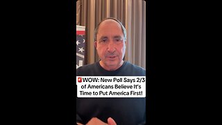 🚨WOW: New Poll Says 2/3 of Americans Believe It’s Time to Put America First!