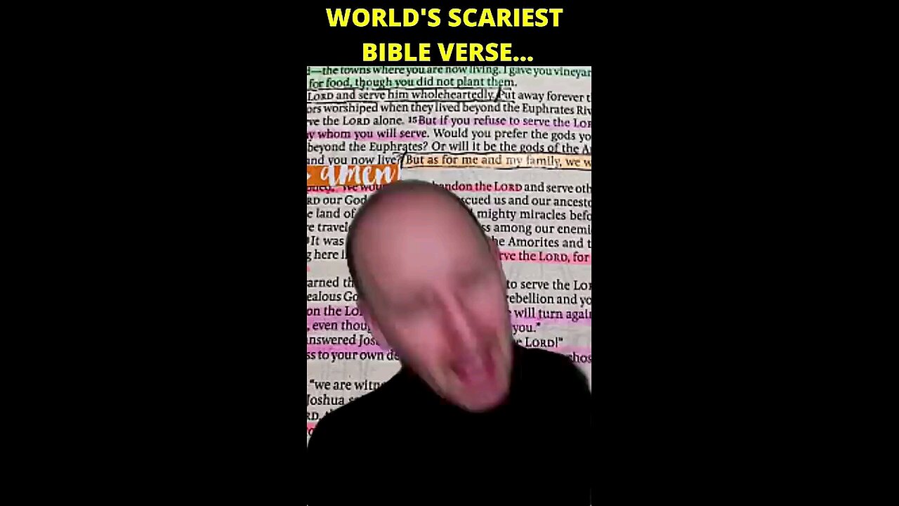 Most scared BIBLE verses