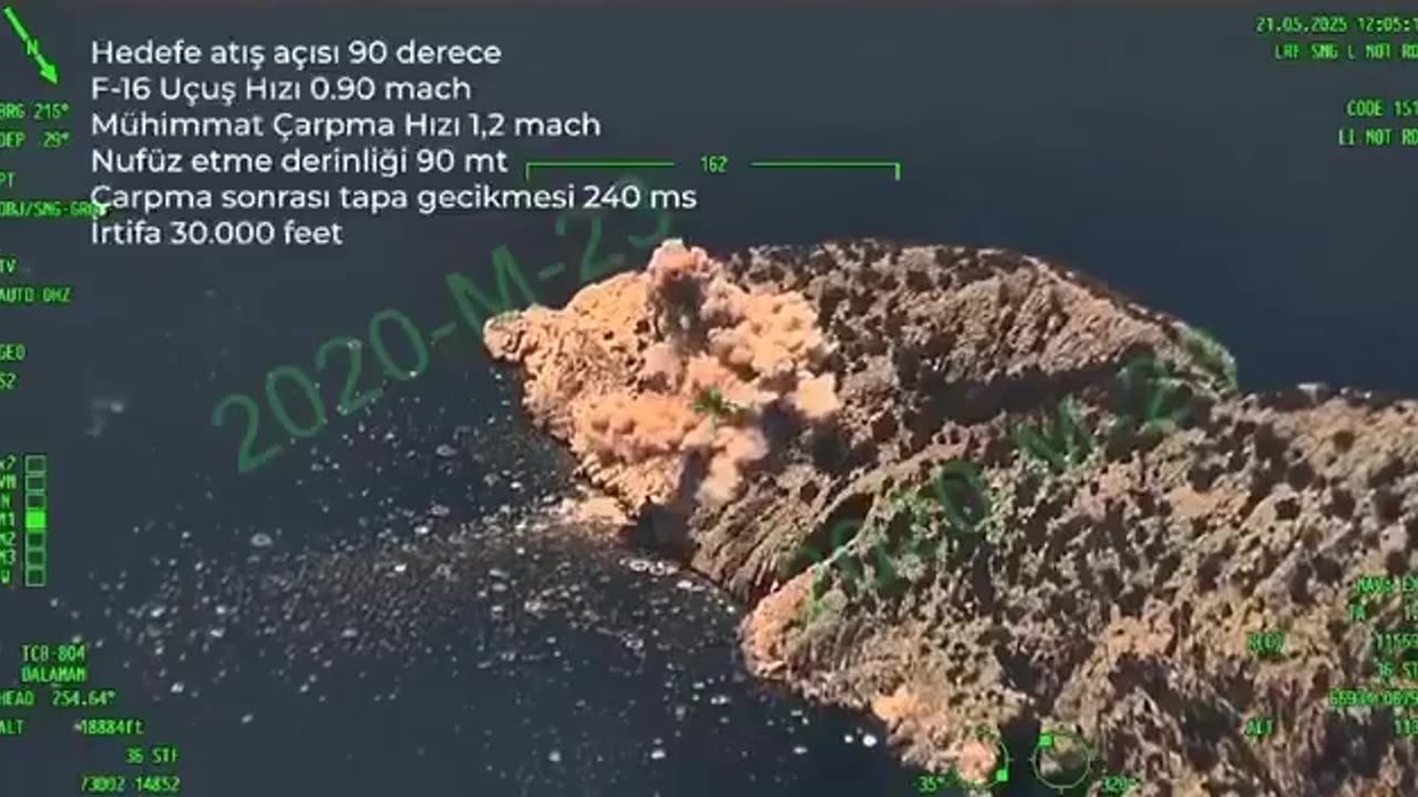 La Turchia presenta la bomba aerea penetrante HAYALET