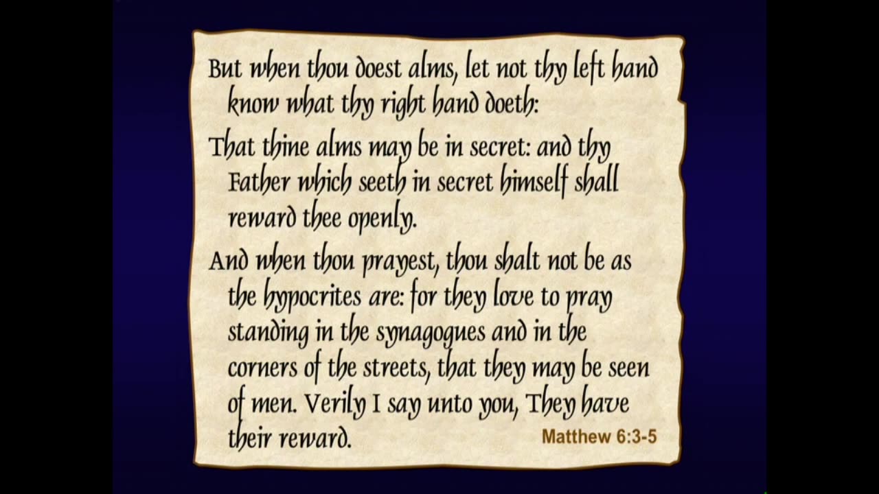 Matthew (Session 5) Chapters 6-7
