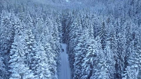 2-Minute Serene Snowy Mountains Journey | Calming Nature Sounds & Scenery | Mindful Haven
