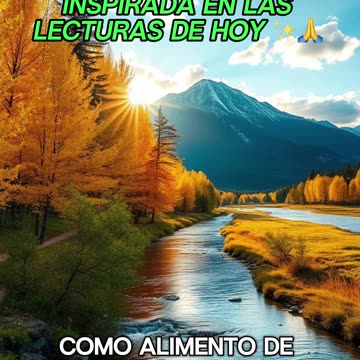 🙏✨Oración Inspirada en las Lecturas de Hoy ✨🙏