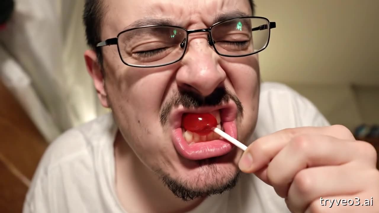 AI Ricky Berwick Eats a Lollipop 🍭 #shorts #rickyberwick #sora #veo3