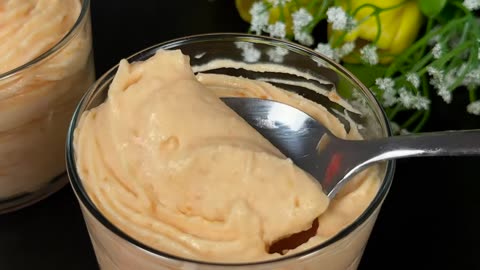 Apricots mousse dessert in 5 minutes!