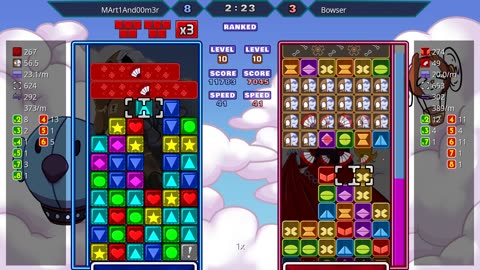 Panel Attack 2-Player (8-21-2025): MArt1And00m3r vs Bowser
