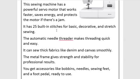 FEIYUE Heavy Duty Portable Sewing Machine