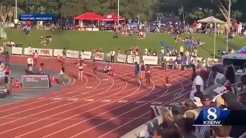 NEW_ California track athlete breaks down in tears