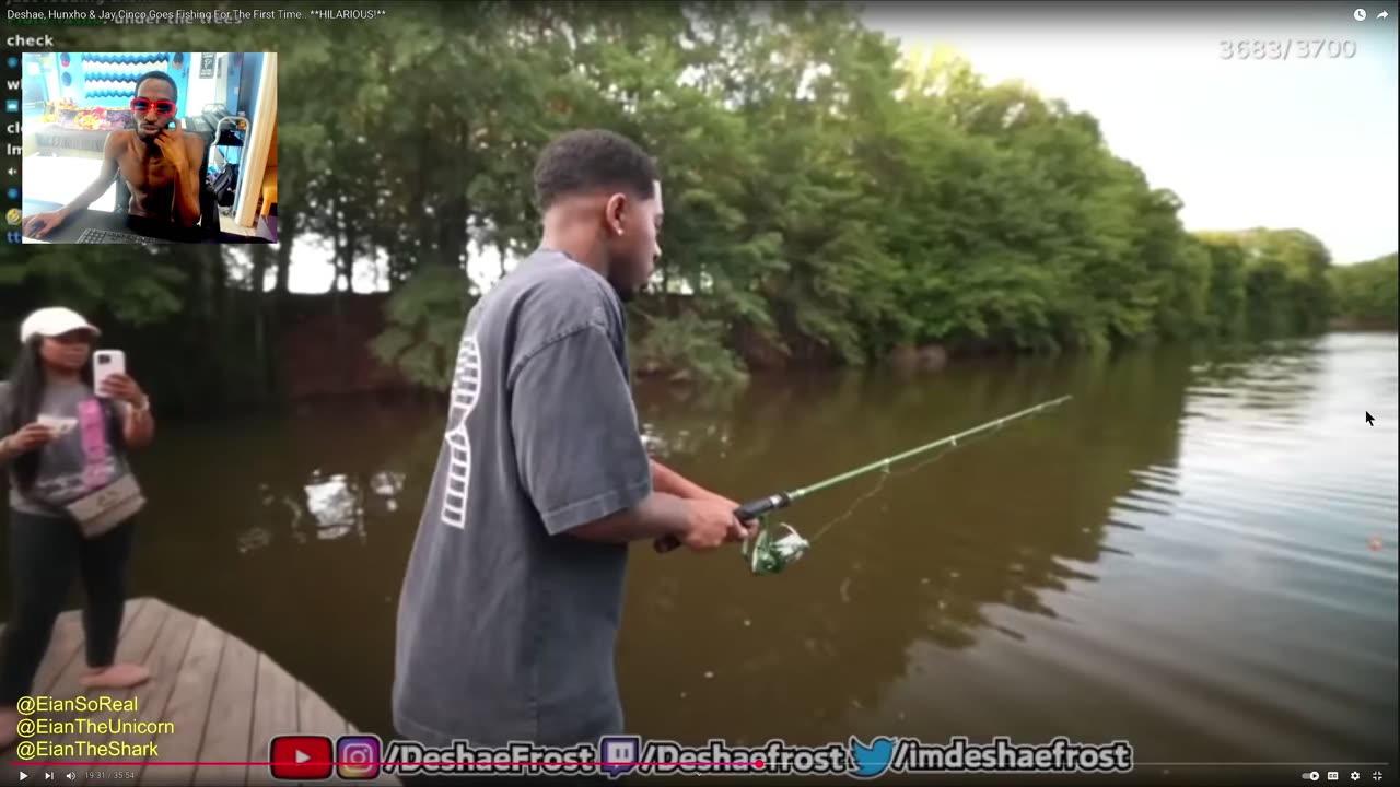 Deshae, Hunxho & Jay Cinco Goes Fishing For The First Time.. HILARIOUS! Uncle Eian Reatcs