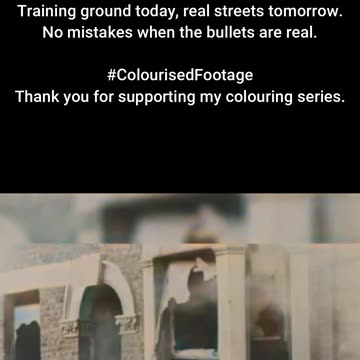 British Forces Prepare for House-to-House Combat #ColourisedHistory